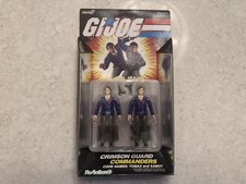 Super7 G.I. Joe Reaction Plus Crimson Guard Commanders Tomax and Xamot New