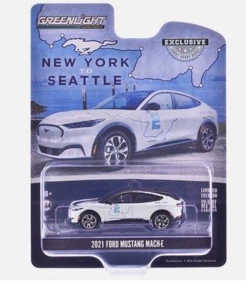 Greenlight 1:64 New York Seattle 2021 Ford Mustang Mach-E Hobby Exclusive