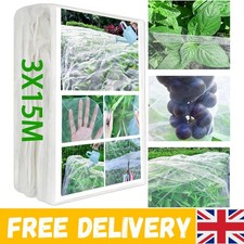 Garden Netting - 3 X 15m, Insect Netting For Veg Patch Fine Mesh, Raised Bed