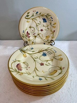 Target Home American Simplicity Floral Stoneware Salad Plates, 9 in Dia. Set/8