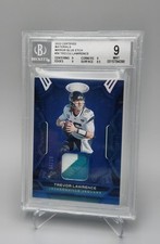 2022 Certified Trevor Lawrence Mirror Blue Etch Patch /20 BGS 9 Mint #30 Jaguars