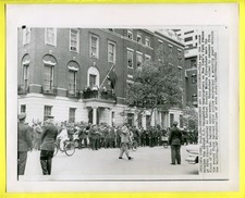 1960 Russian Premier Khrushchev at Soviet UN HQ New York Press Wirephoto