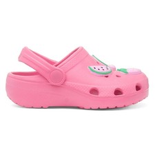 Girls Sandals  Pink Kids Slider Clogs Slip On Lightweight Breathable Fruit SIZE