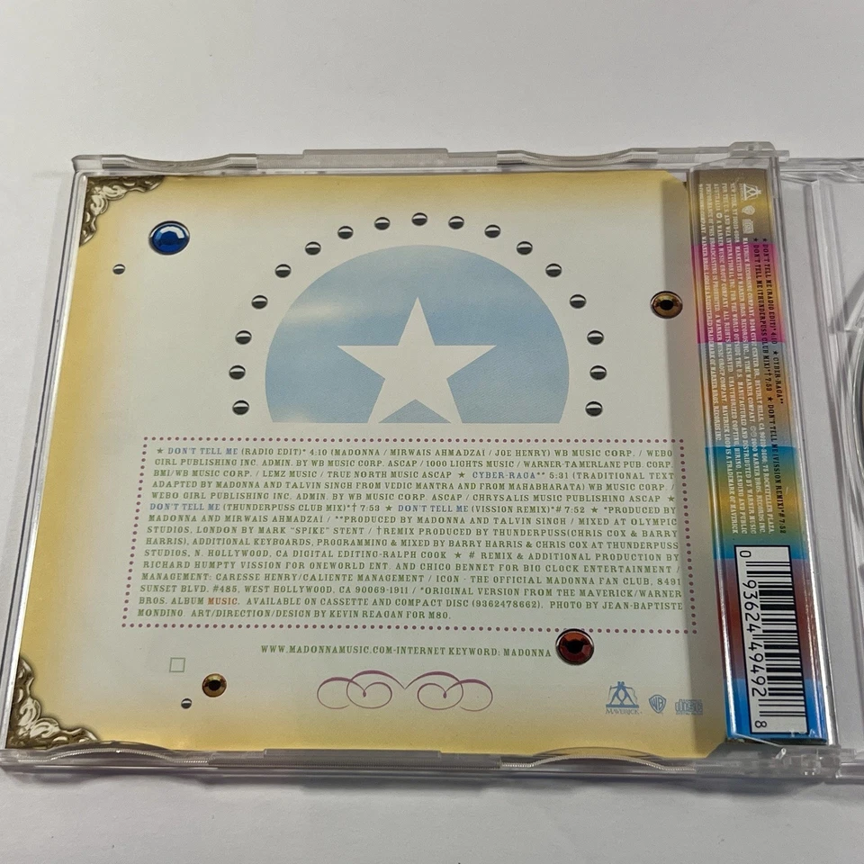 Madonna Don’t Tell Me Australia Import CD Blue Single Rare 2000 Non Album Track - Image 3 of 4