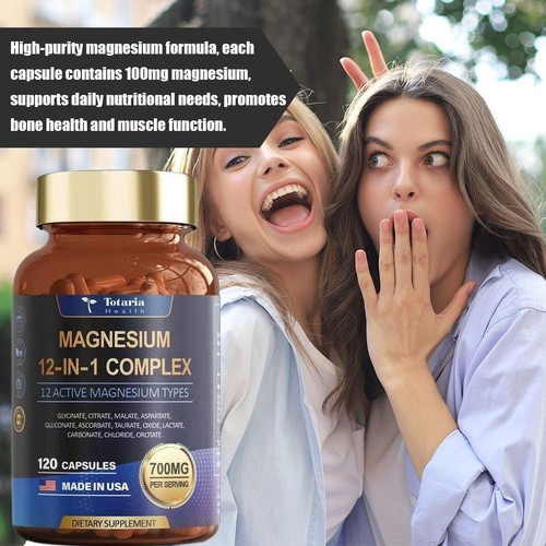 ..3X Magnesium 12 in 1 Komplex - Magnesiumglycinat, Citrat, L-Threonat UK. - Bild 2 von 19