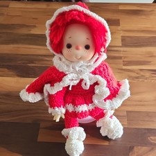 Strawberry Shortcake Crochet Doll with Stand VTG