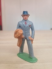 Vintage Barclay Lead Figurine B158 Man in Suit Businessman Train Passenger