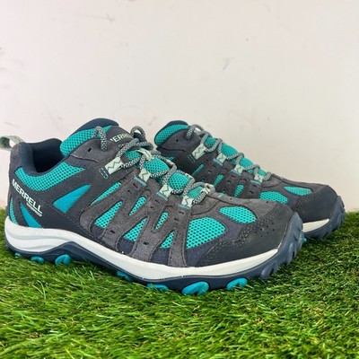 Merrell Stiefel Größe 8 Damen grau blau Accentor 3 wasserdicht Wandern Wanderschuhe
