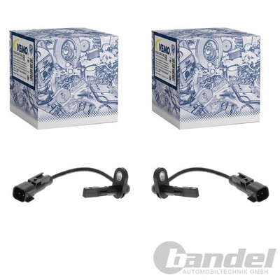 2X VEMO ABS-SENSOR RADDREHZAL HINTEN passend für OPEL ASTRA 