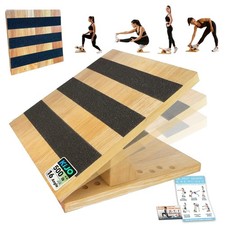 16-Level Adjustable Wooden Slant Board for Squats, Calf Raises  Leg Training