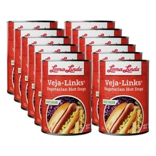 Loma Linda Veja Links (15 oz.) (12 Pack) - Plant Based - Vegetarian Hot Dogs