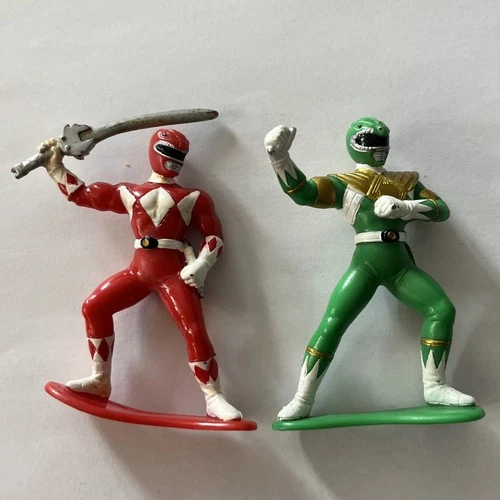 Power Rangers Green Ranger Figure Bandai 1993 Vintage PVC Red Rare Lot Action
