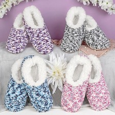 Snoozies! Popcorn Super Soft Womens Slippers with Non-Slip Sole