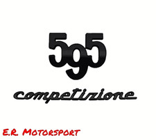 595 Competizione Stemma Abarth in Alluminio Nero Fiat Cinquecento 500 595