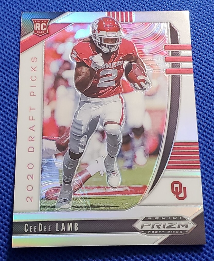 CeeDee Lamb 2020 Panini Prizm Draft Picks Dallas Cowboys #104 Silver Prizm RC