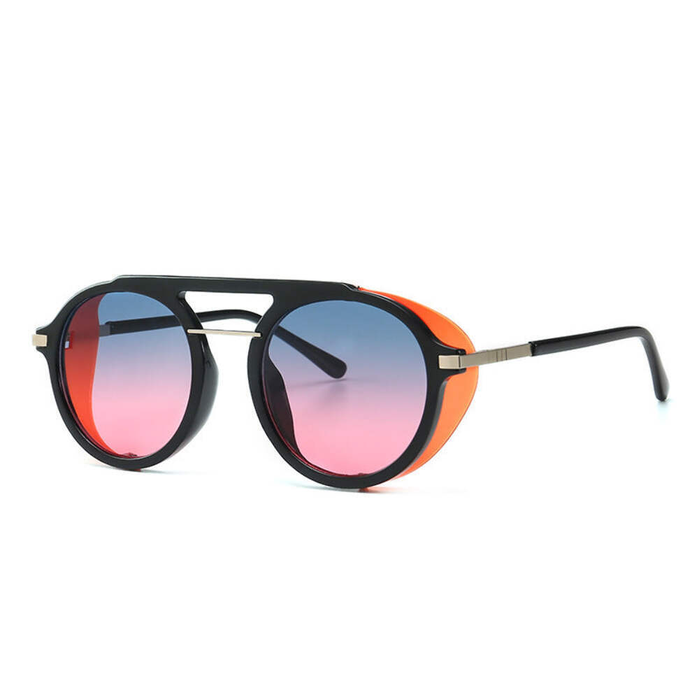 Retro Windproof Sunglasses, UV400 Protection, Vintage Style, Resin Lens, Plastic