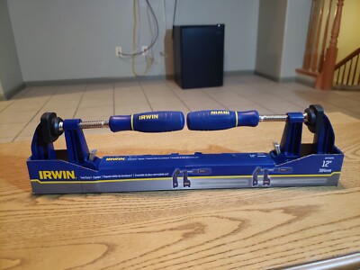 Irwin Twin Pack F Clamps Clamp Metal 12 in 304mm IRHT83240 Woodwork Blue Yellow