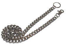 Tiger Smile Men's Wallet Pocket Curb Steel Chain 33"