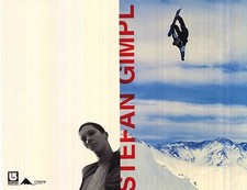 Snowboard Affiche ~ Stefan Gimpl Original Burton 2 Face Oop Signé Bio Profil Op