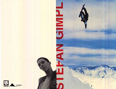 Snowboard Poster~ Jussi Oksanen Original Burton 2 Face Oop Signé Bio