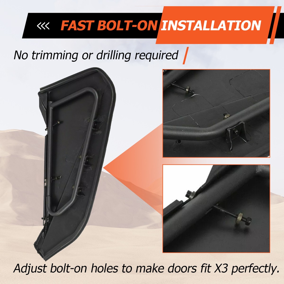 Lower Door Panel Insert For Can Am Maverick X3 R Turbo 17-26 Half