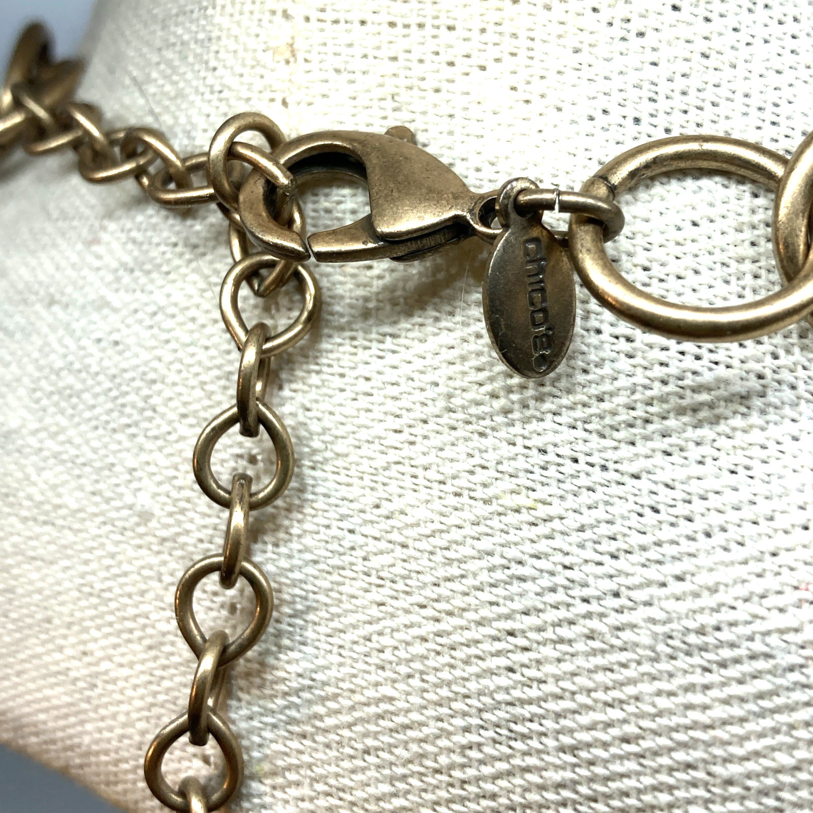 Large Bold Chico’s 22" Adjustable Statement Neckl… - image 14