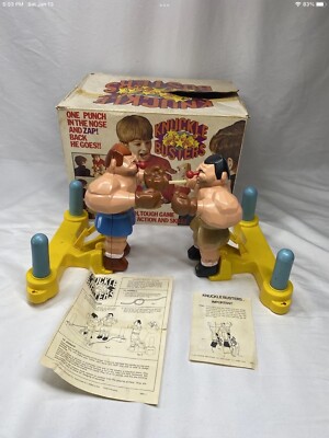 Knuckle Busters Vntage 1973 Fighting Toy Game. Similar To Rock Em