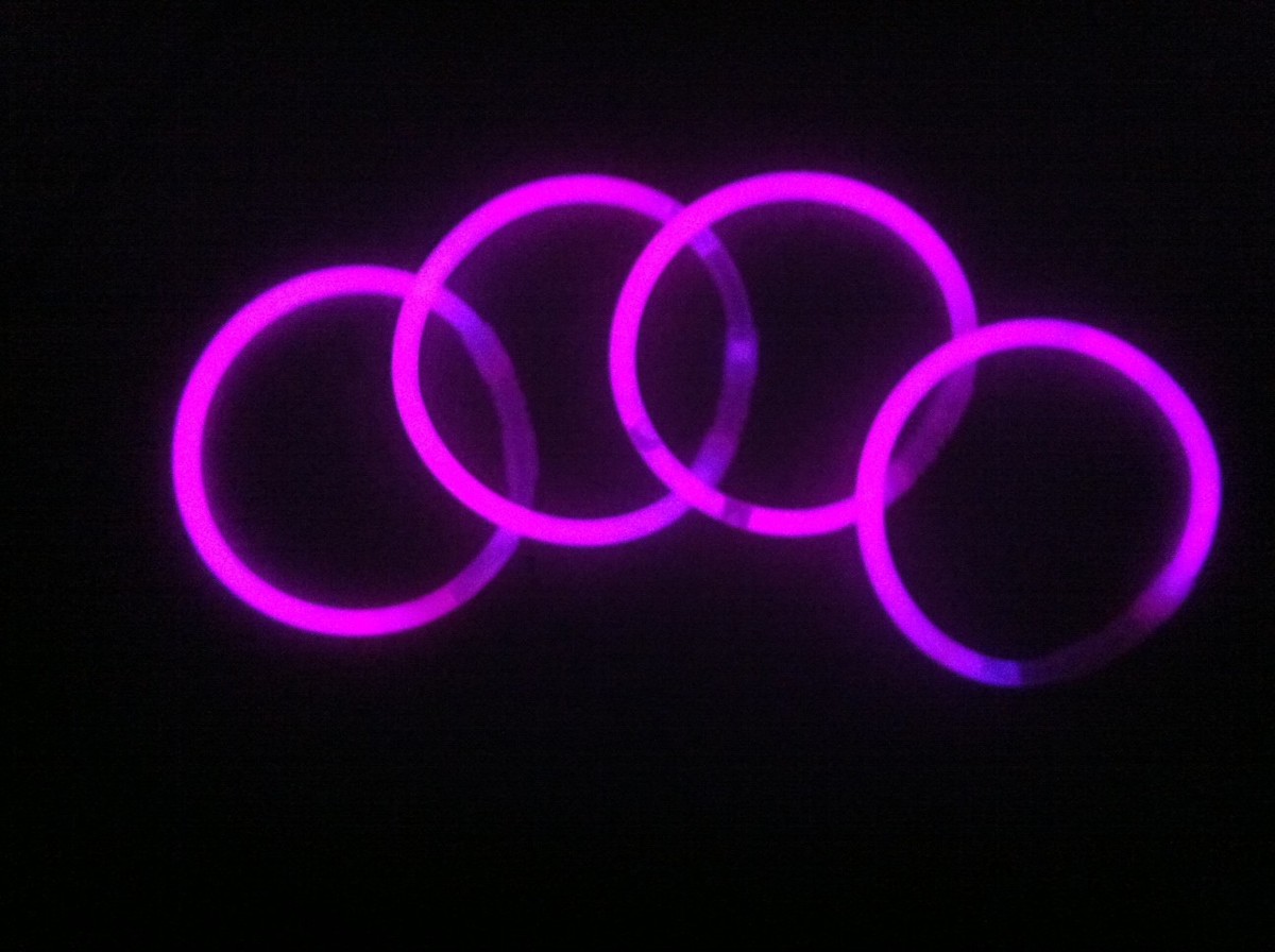 PULSERAS LUMINOSAS 1000 PIEZAS FLUORESCENTES PARA FIESTA GLOW