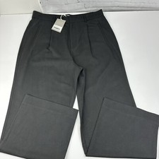 Everlane Women's NWT Black The Way-High Drape Minimalist Pant 16/W37/L31.5