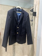 J Crew Crewcuts Ludlow Wool Blend Blazer Jacket Black Party Preppy Boys Sz 16