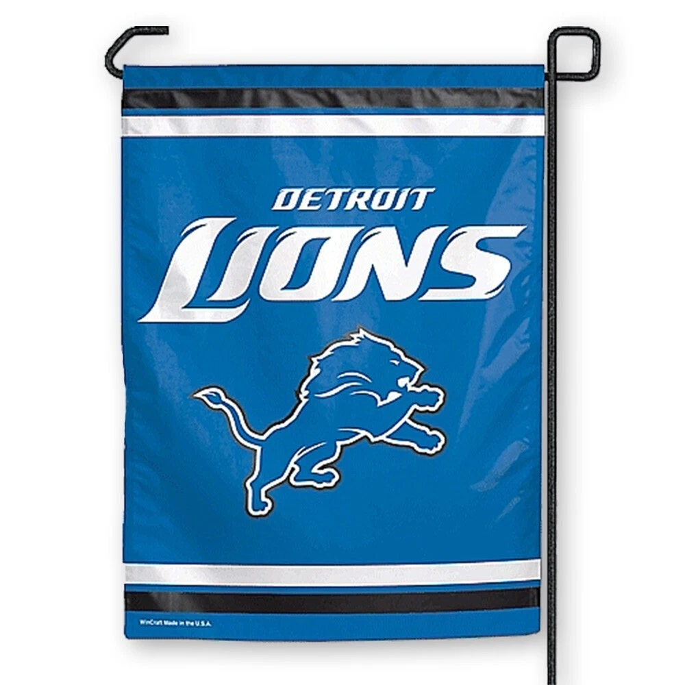 Detroit Lions Garden Window Flag 11 x 15 ( Flag Stand Not Included)