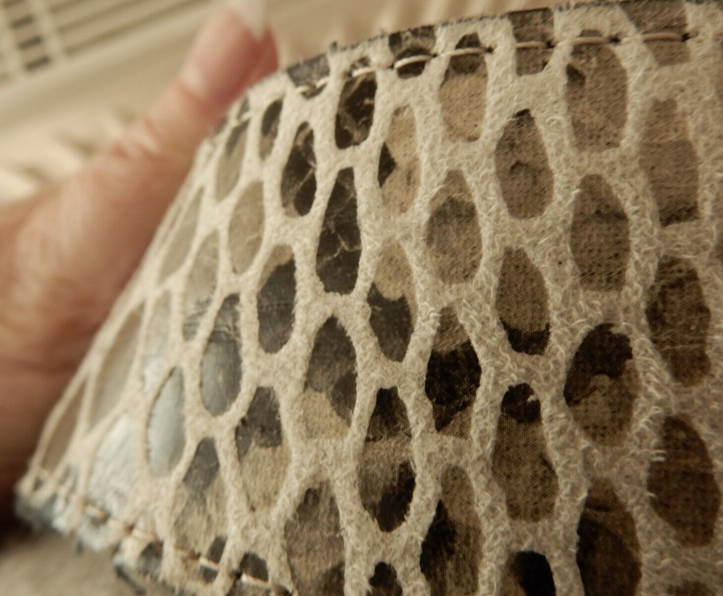 Basler Wide Belt Leather Tooled Python Waist 34"-… - image 9