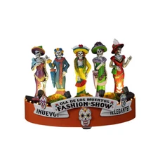 Lemax 2023 Catarinas Fashion Show Spooky Town #34083 Dia De Los Muertos Lights
