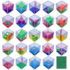 Brand New Brain Teaser Puzzle Cubes Party Favors for Kids Adults 24 Pack Toy Set