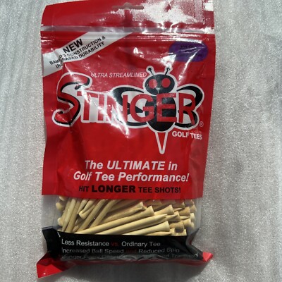 New 200 Stinger Golf Tees 3'' PRO XL Competition Golf Tees