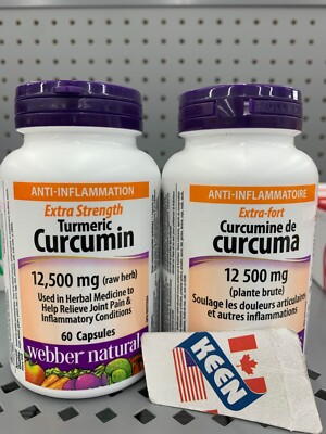 AiWaWa CA, WN ES Turmeric Curcumin 12,500 mg 60 Vegetarian Capsules