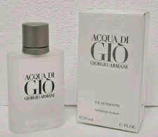 Acqua Di Gio By Giorgio Armani 50ml 1.7. Oz Eau De Toilette Spray for Men