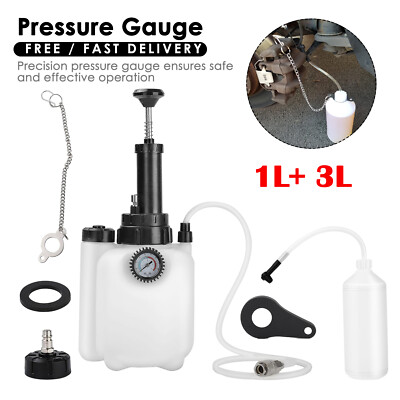 #ad #ad 85mm Brake Bleeder Kit 3L Manual Pressure Fluid Extractor for Cars Vans Trucks GBP 18.99