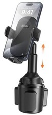 Universal Car Cup Phone Holder with Quick Extension Long Arm, Quick Black