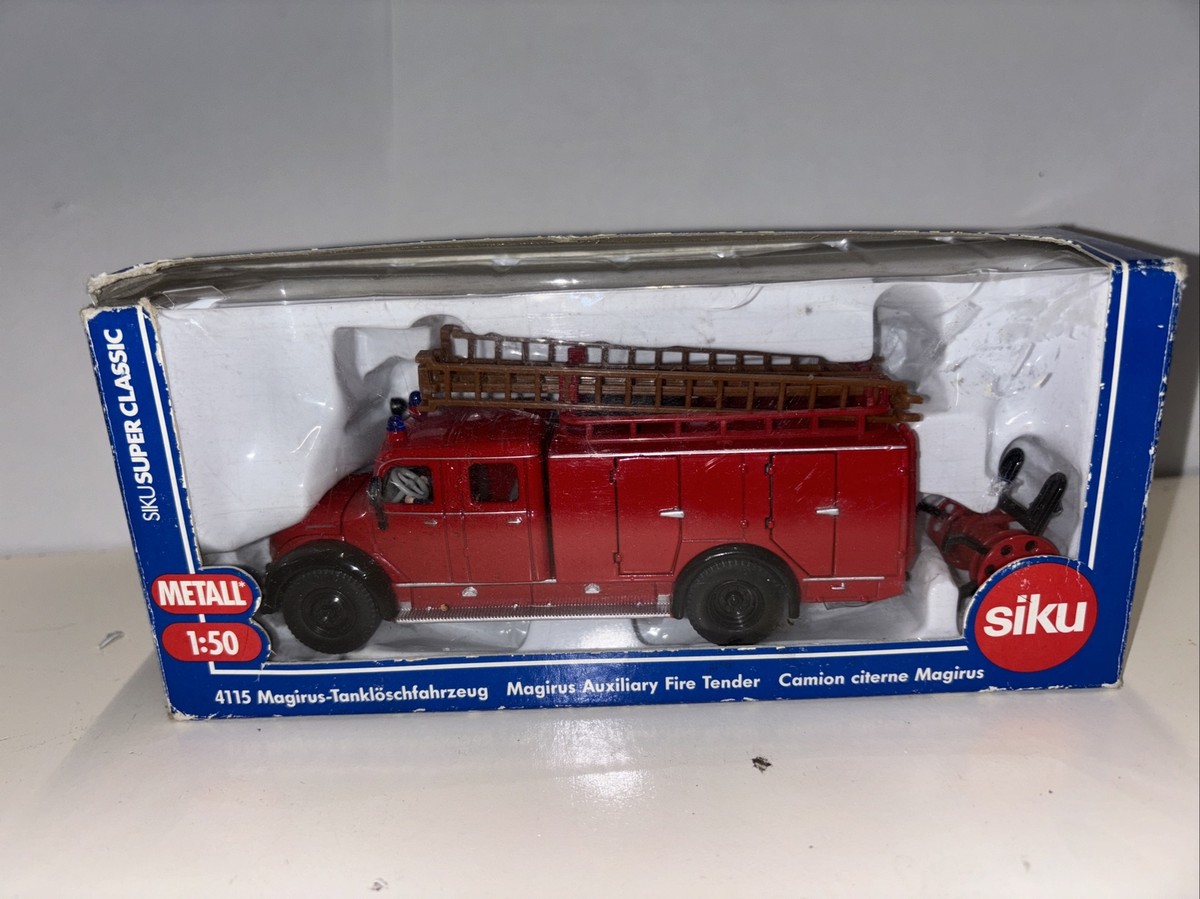 siku ジク 4115 マギルス 消防水槽車 1/50 ミニカー　激レア Magirus Auxiliary Fire Tender SIKU 4115 1/50 New Other Unused | eBay