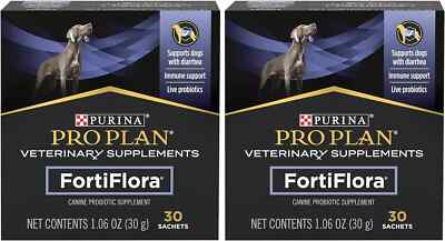 Purina Pro Plan Fortiflora Probiotics for Dogs Supplement - 30 Ct. Box (2 Pack)