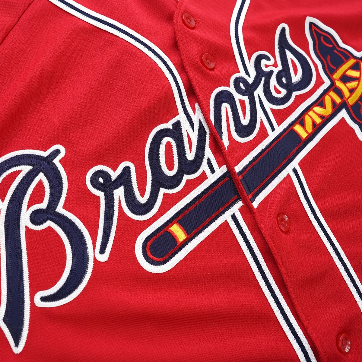 Andruw Jones signed Atlanta Braves Majestic Alternate Red