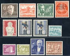 BERLIN 1954, Jahrgang mit 120 a und b tadellos postfrisch, Mi. 245,-