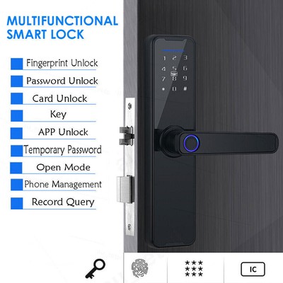 5-IN-1 Electronic Smart Door Lock Wifi Biometric Fingerprint Card Password Key