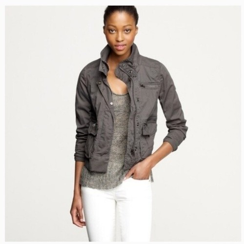 twill military jacket womens