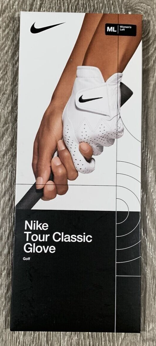 New Women's M/L NIKE Tour Classic Leather Golf LEFT Glove 4 Right