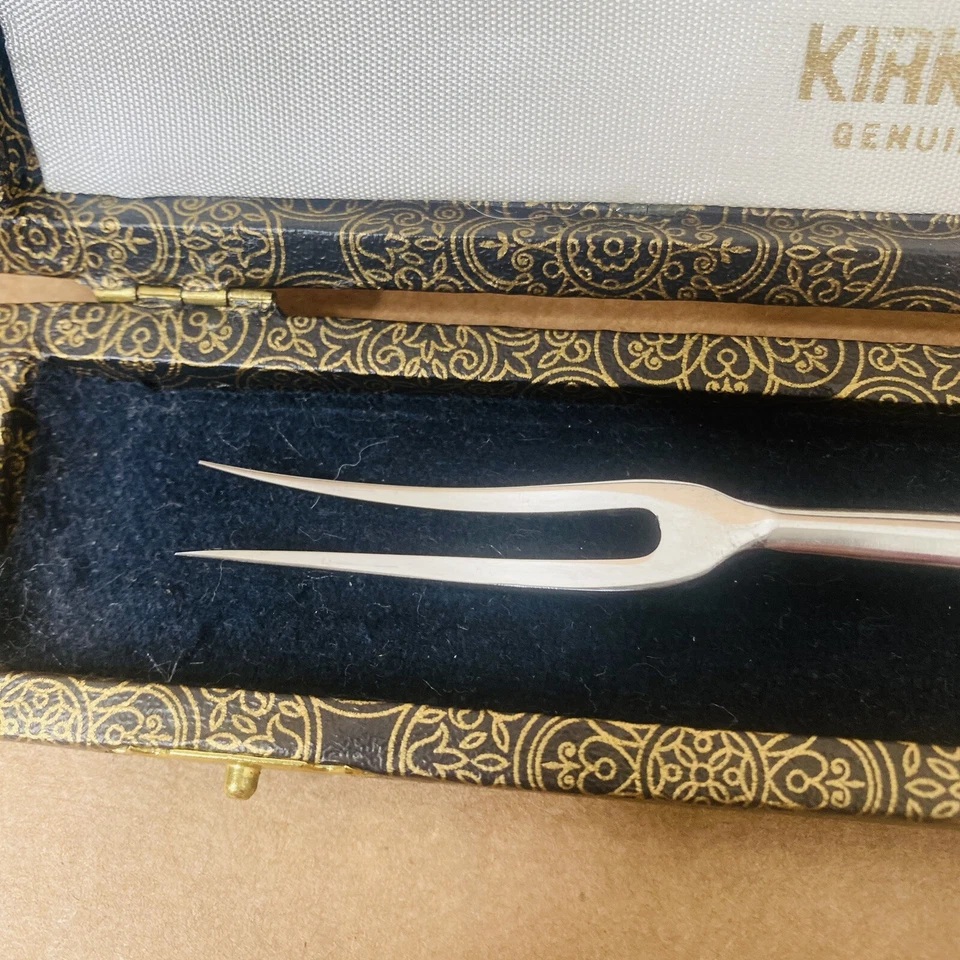 Tenedor de Cóctel De Colección Mango Madreperla Kirk and Matz con Estuche Original Foto 4 de 4