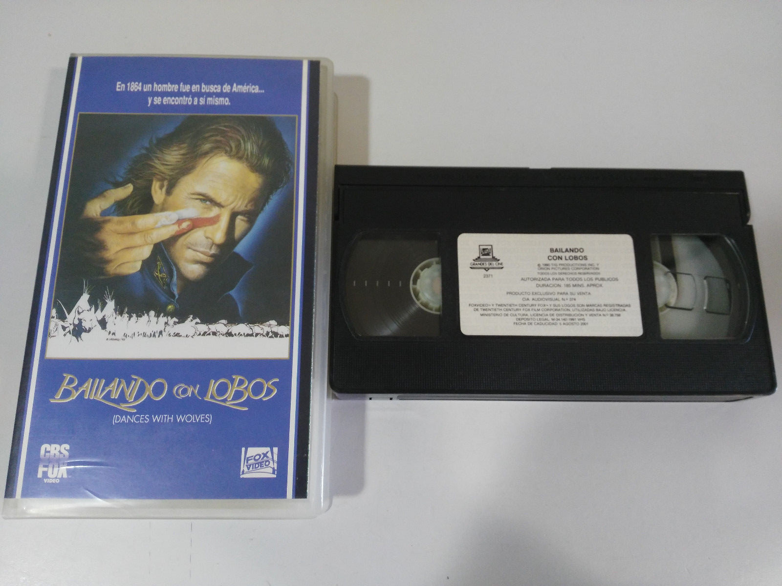 Bailando Con Lobos Dances With Wolves Kevin Costner 1992 - VHS Cinta Español 2T