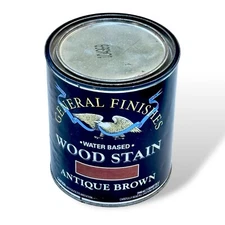 General Finishes Water Based Wood Stain 1 Quart Antique Brown