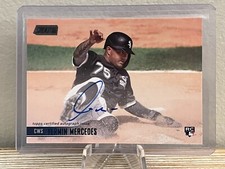 2021 Topps Stadium Club Black Foil Auto #YM Yermin Mercedes 10/25 White Sox RC